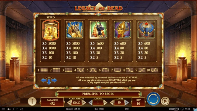 Функция риска в Book of Dead